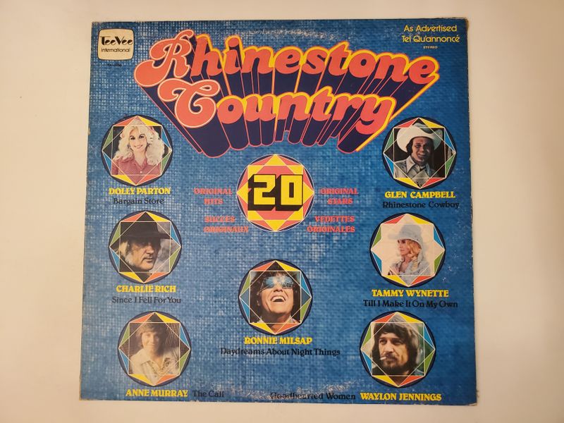 Dolly Parton,Charlie Rich,Anne Murray,Bonnie Milsap,Glen Campbell,Tammy Wynette,Waylon Jennings Rhinestone Country vinyl record